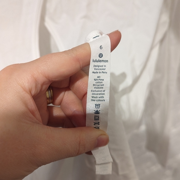 3/$30 Lululemon long sleeve open back tee - Picture 3 of 4